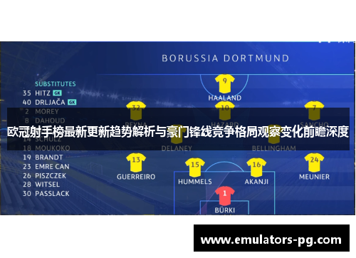 欧冠射手榜最新更新趋势解析与豪门锋线竞争格局观察变化前瞻深度 欧冠射手榜最新更新趋势解析与豪门锋线竞争格局观察变化前瞻深度